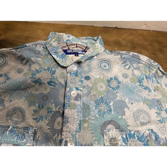 Junya Watanabe Comme Des Garcons Man Runway Floral Men’s Button Up Shirt Size S - Picture 6 of 13